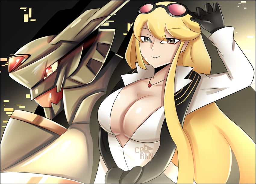 alphamon and kuremi kyouko (digimon and 1 more) drawn by c0rnnnnnn
