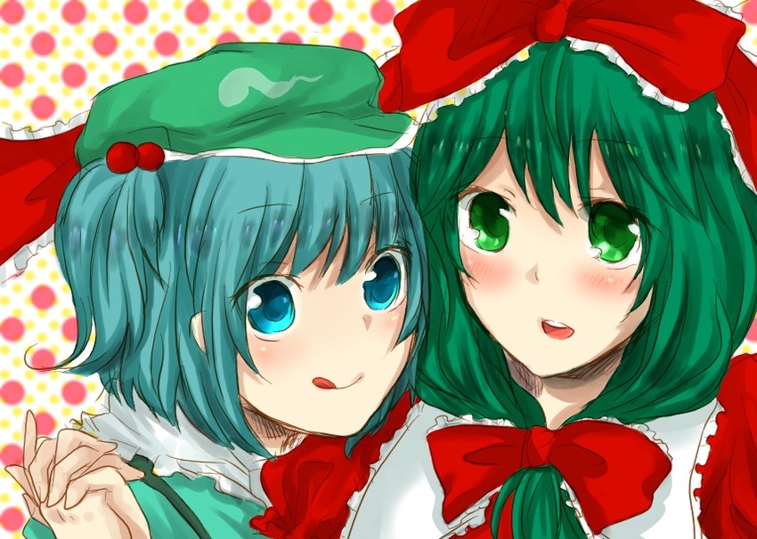kawashiro nitori and kagiyama hina (touhou) drawn by aoi_chiruko