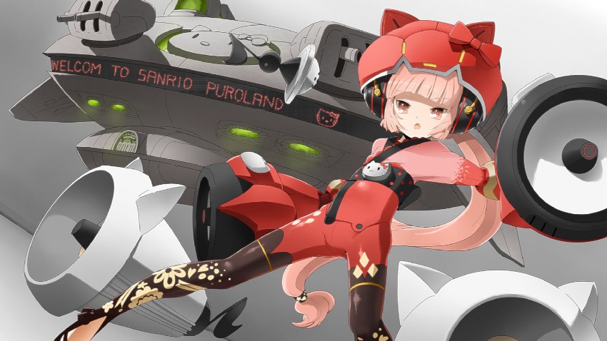 hello kitty and nekomura iroha (vocaloid and 2 more) drawn by daigoman