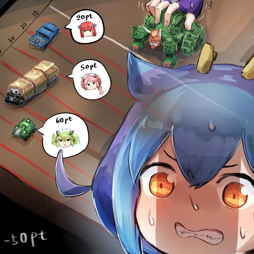 laundry dragonmaid, parlor dragonmaid, kitchen dragonmaid, nurse dragonmaid, cardcar d, and 3 more (yu-gi-oh!) drawn by hatano_kiyoshi
