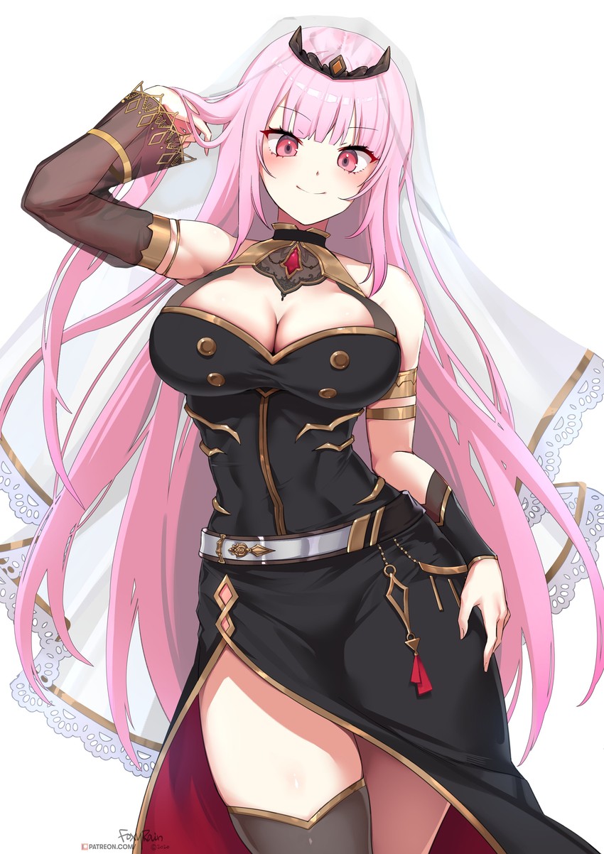 mori calliope (hololive and 1 more) drawn by foxyreine