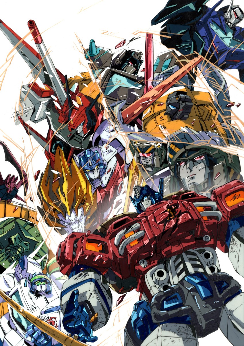 optimus prime, megatron, soundwave, grimlock, star saber, and 6 more (transformers and 9 more) drawn by marble-v