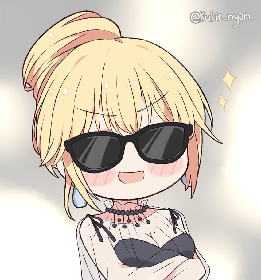 watson amelia (hololive and 1 more) drawn by kukie-nyan