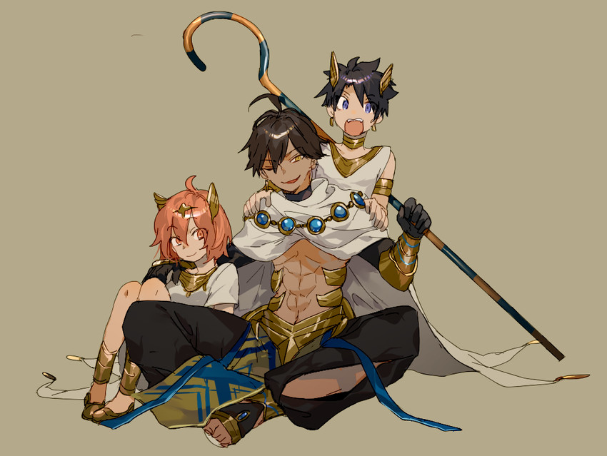 fujimaru ritsuka and ozymandias (fate and 1 more) drawn by newo_(shinra-p)