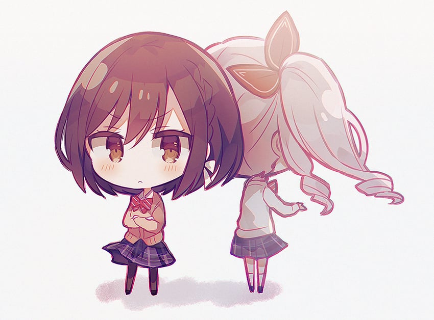 shinonome ena and akiyama mizuki (project sekai) drawn by amano_mizu