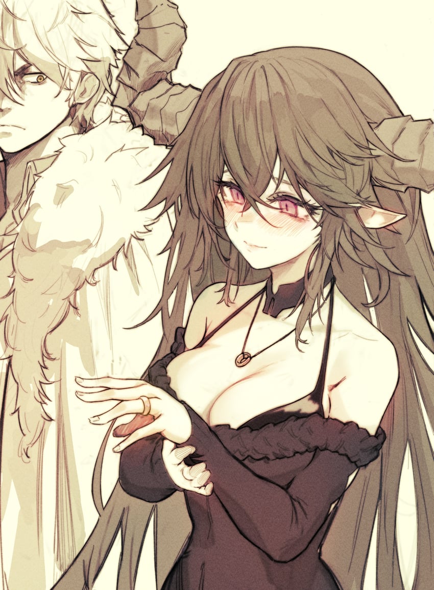 noir giabella and eugene lionheart (damn reincarnation) drawn by gagrim