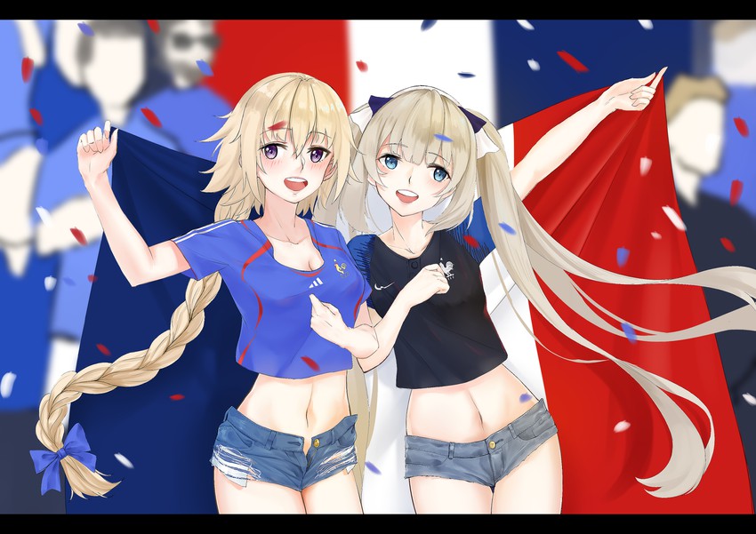 jeanne d'arc and marie antoinette (fate and 4 more) drawn by sky-mk2