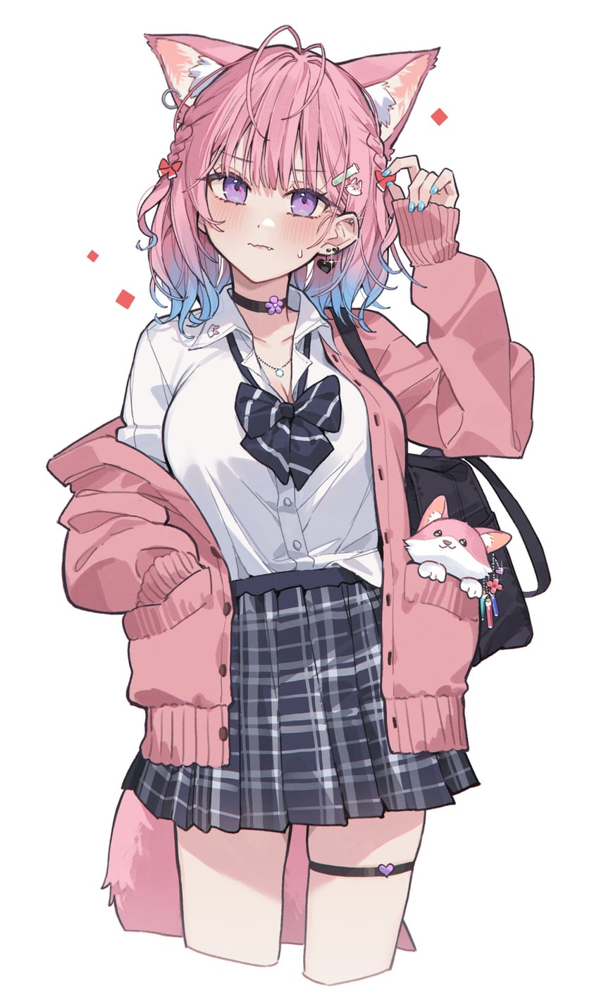 hakui koyori and kokoro (hololive) drawn by tsukino_(nakajimaseiki)
