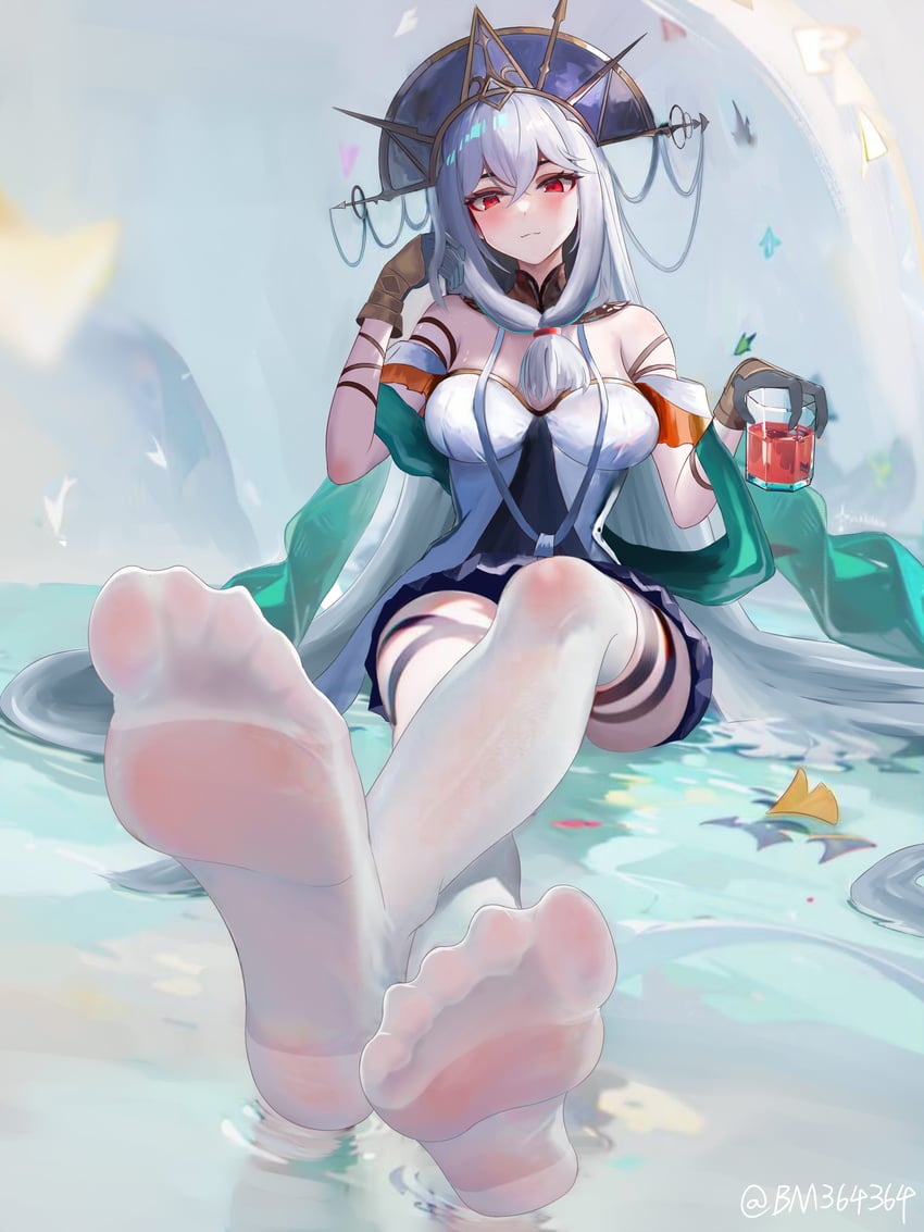 skadi and skadi the corrupting heart (arknights) drawn by bm_(bm364364)