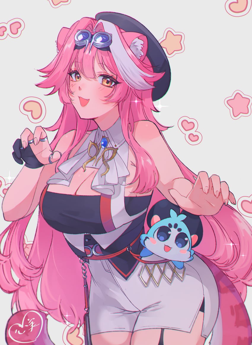 raora panthera and chattino (hololive and 1 more) drawn by kokomi_(aniesuakkaman)
