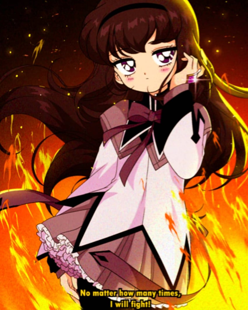 akemi homura (mahou shoujo madoka magica and 1 more) drawn by honeymoonpetal