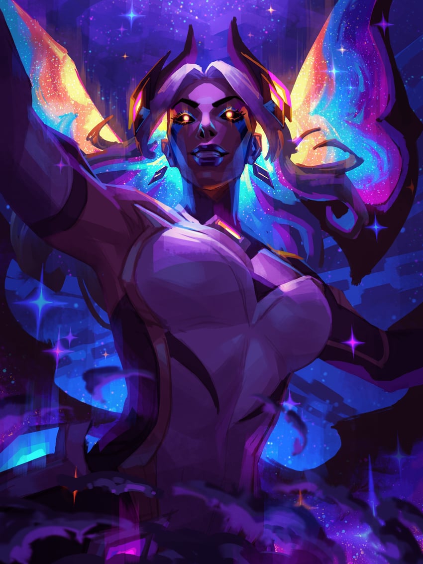 morgana and star nemesis morgana (league of legends) drawn by jeremy_anninos