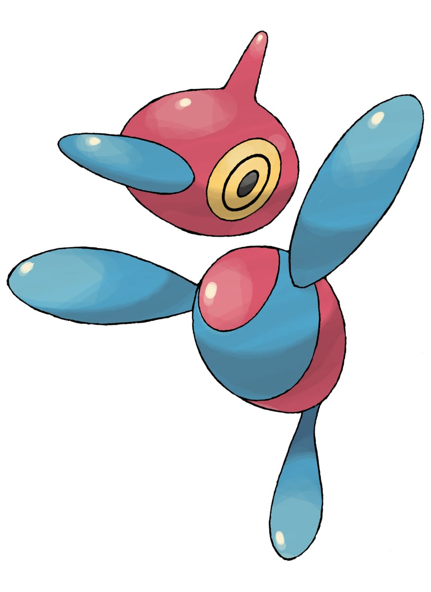 porygon-z (pokemon and 1 more) drawn by sugimori_ken