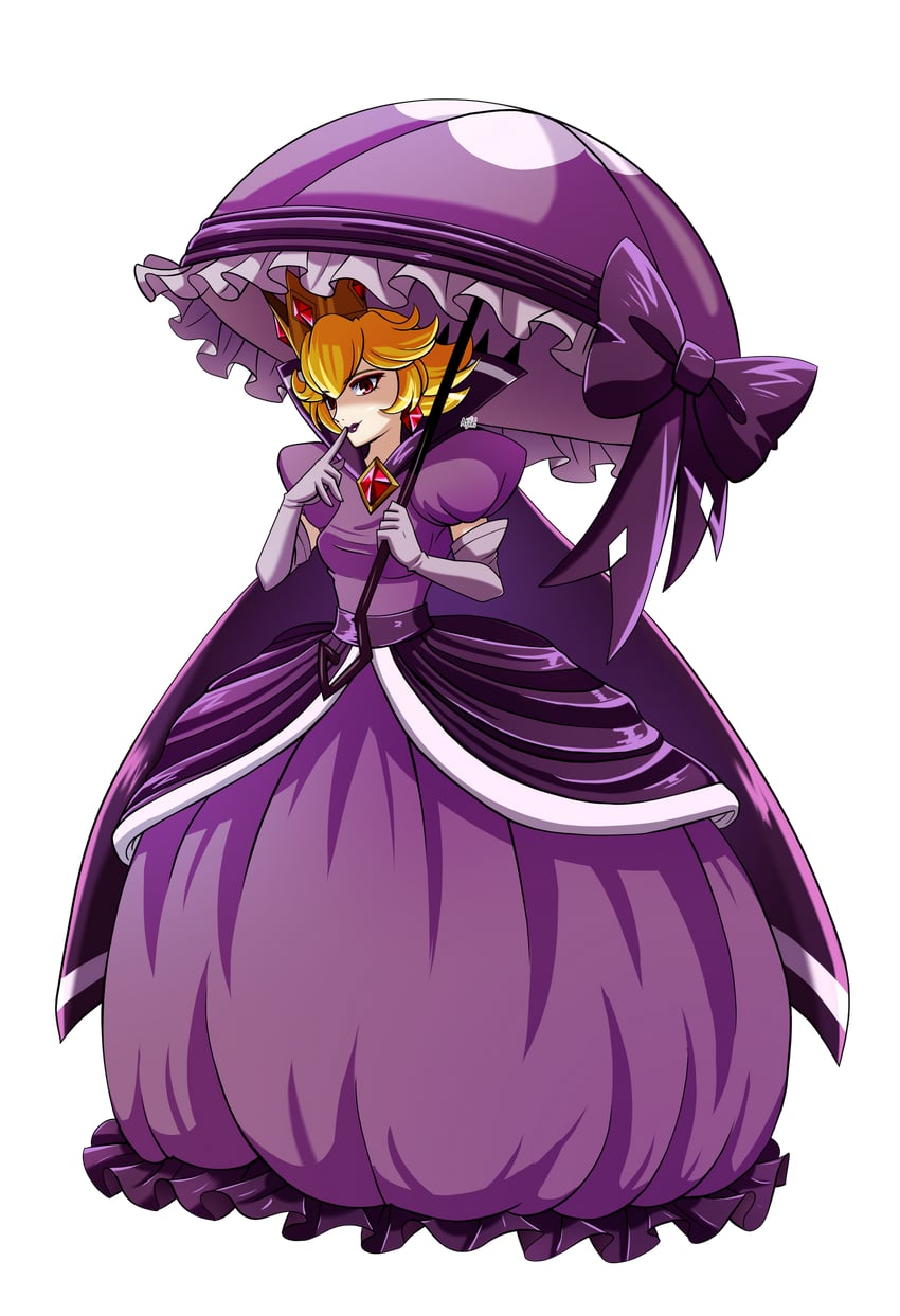 princess peach and shadow queen (mario and 2 more) drawn by aijihi