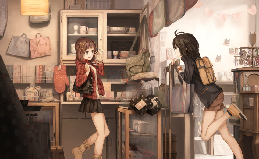 amami haruka and kikuchi makoto (idolmaster) drawn by tru_(true_root)