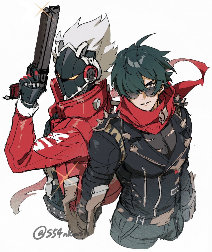 lighter and billy kid (zenless zone zero) drawn by s54nkasn