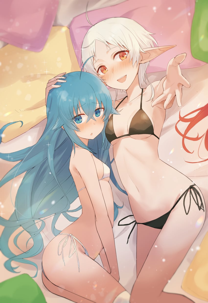 roxy migurdia and sylphiette (mushoku tensei) drawn by nakami_chihiro