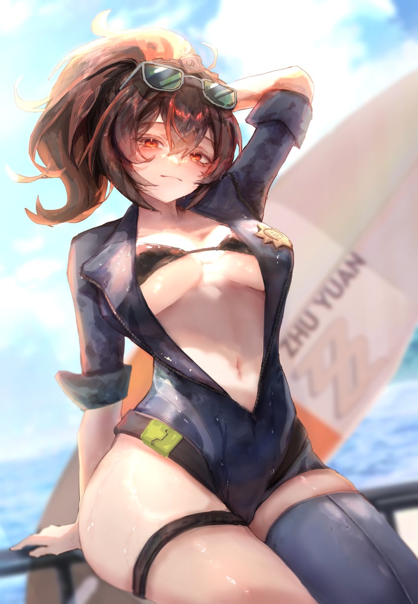 zhu yuan (zenless zone zero) drawn by elwhy