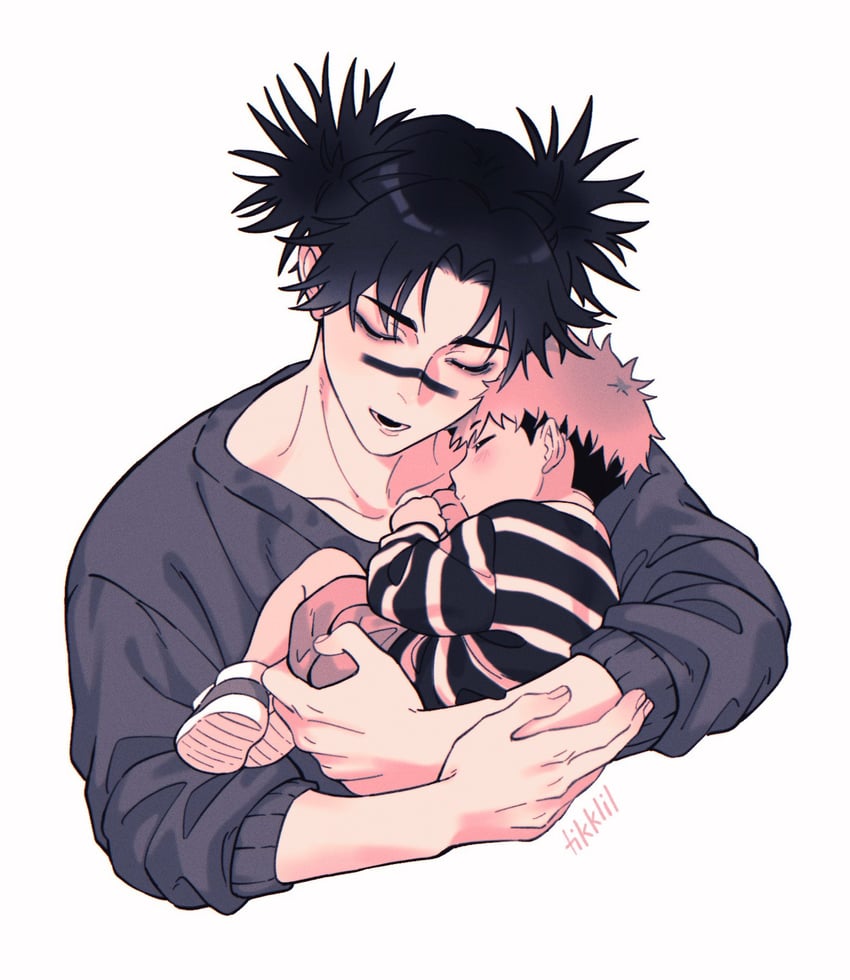 itadori yuuji and choso (jujutsu kaisen) drawn by tikklil