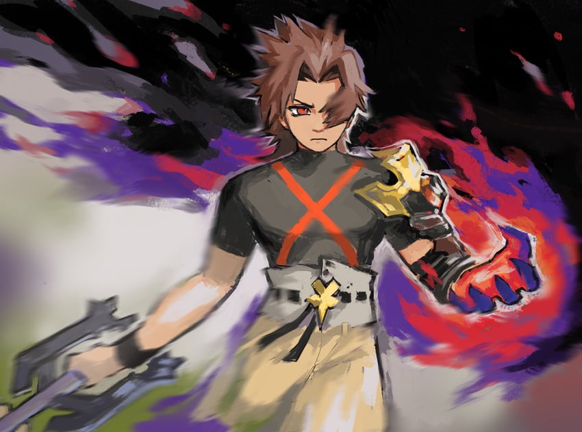 terra (kingdom hearts and 1 more) drawn by snoozaga
