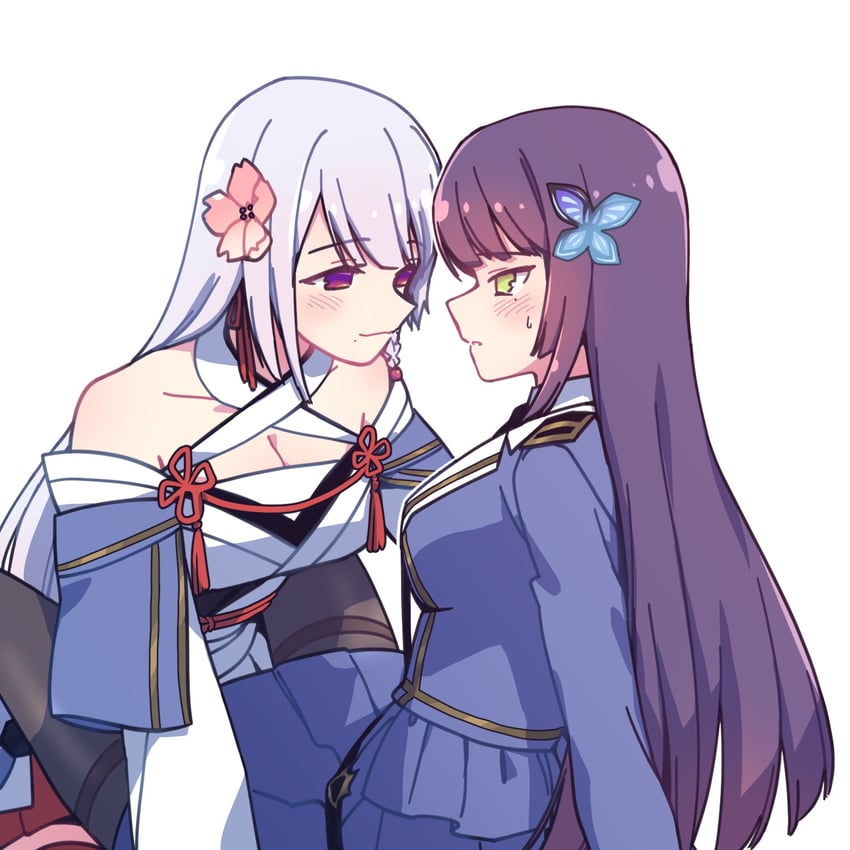 funada kiito and funada ui (assault lily) drawn by byugwaeng_deokjilgye