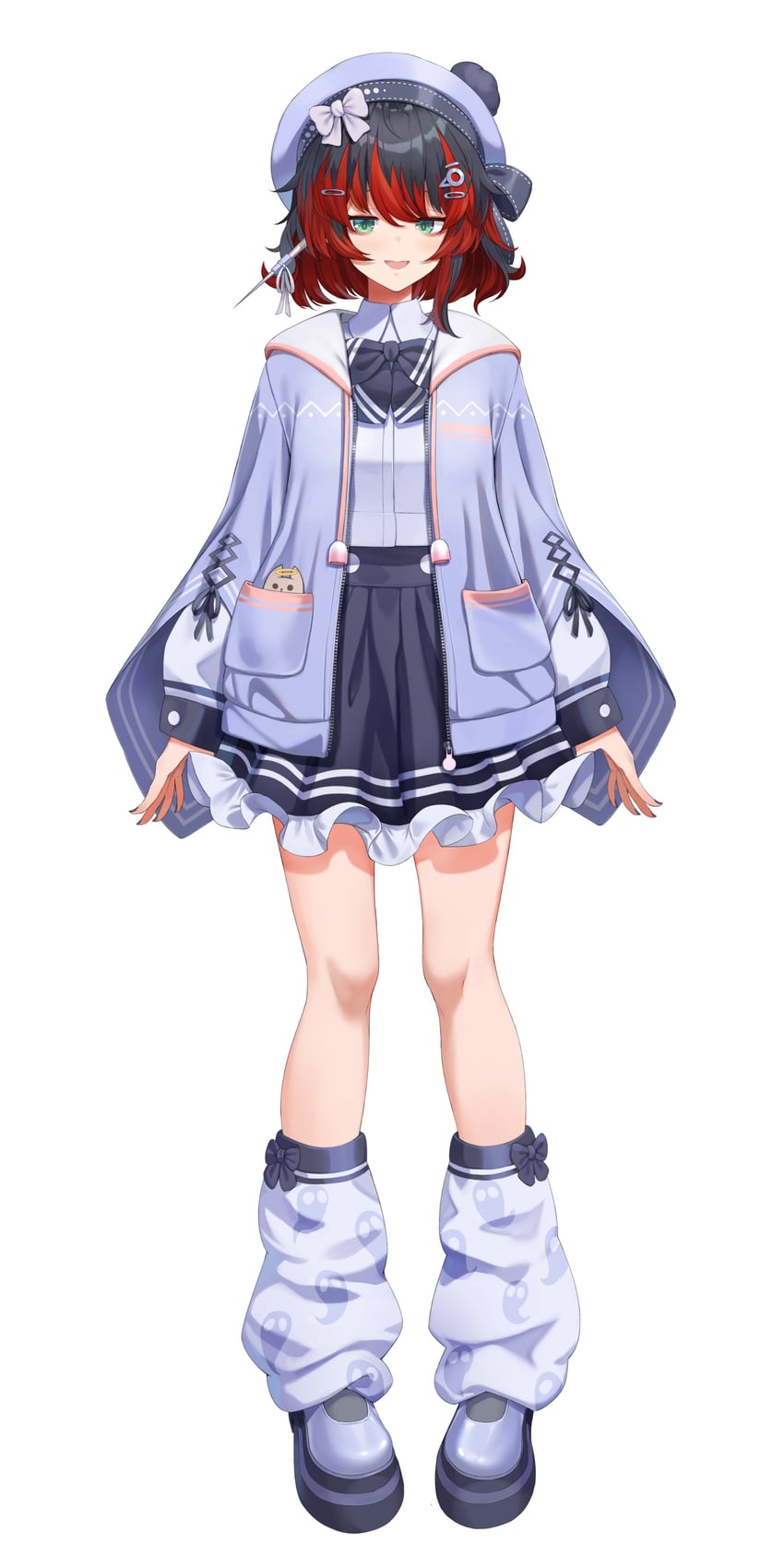 mika melatika (nijisanji and 1 more) drawn by raijuu_(bakanara)