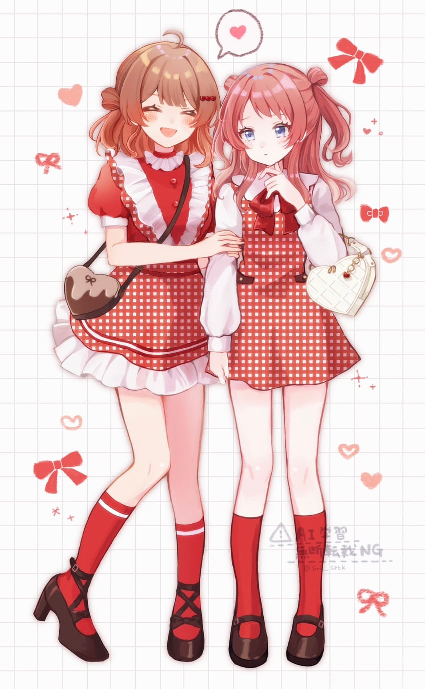 hanami ume and hanami saki (idolmaster and 1 more) drawn by shirako_(srk_srtk)