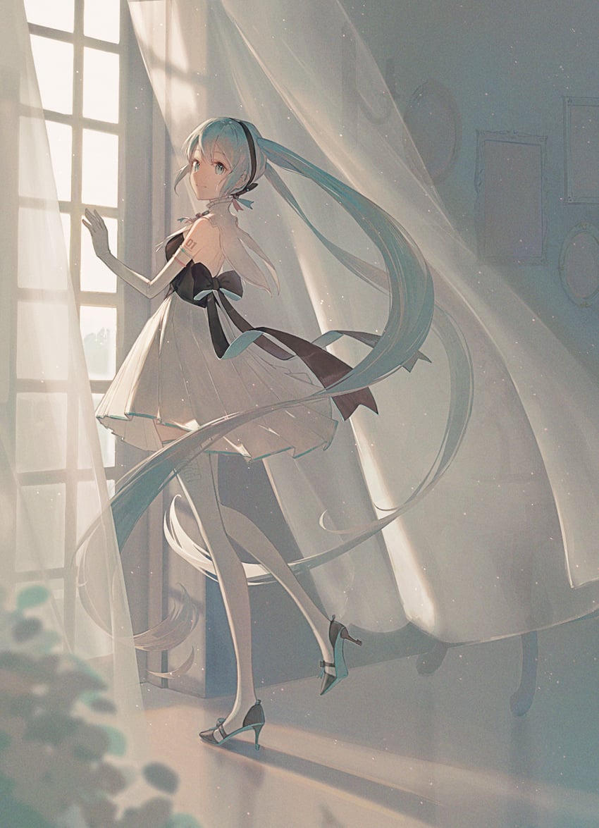 hatsune miku (vocaloid and 1 more) drawn by youra5