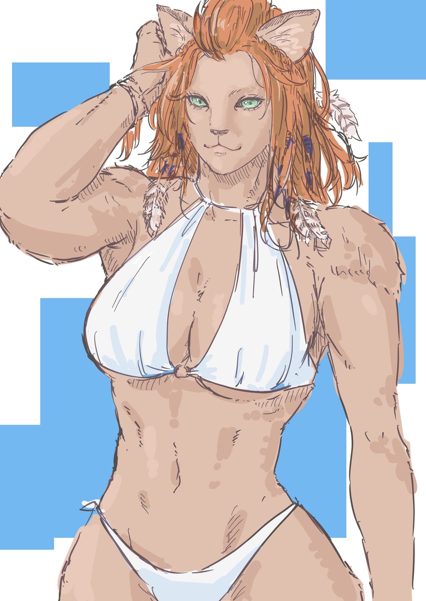 wuk lamat (final fantasy and 1 more) drawn by oliver_(oliverclassict)