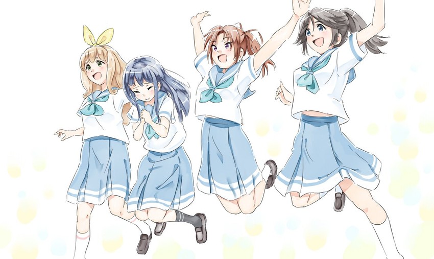 yoroizuka mizore, kasaki nozomi, nakagawa natsuki, and yoshikawa yuuko (hibike! euphonium and 1 more) drawn by houming