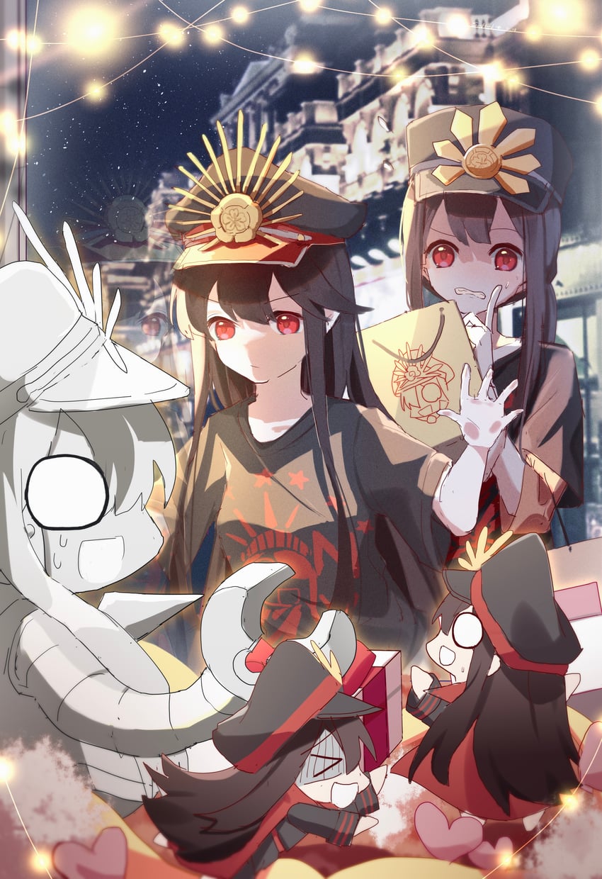 oda nobunaga, oda nobukatsu, and mini nobu (fate and 1 more) drawn by nemosk3o