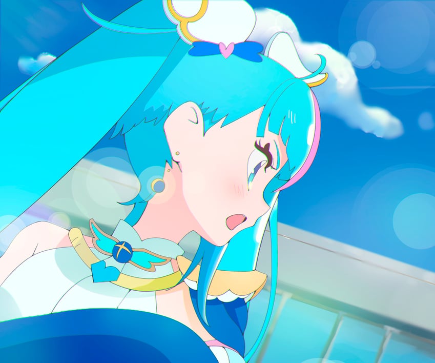 sora harewataru and cure sky (precure and 1 more) drawn by noe_graphics
