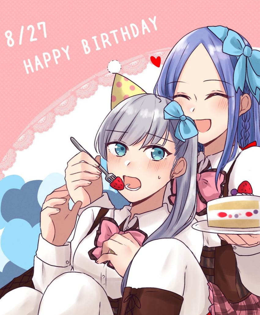 houjou monica asahi and tachibana theresia nagisa (assault lily) drawn by nigari_(ngari_0115)