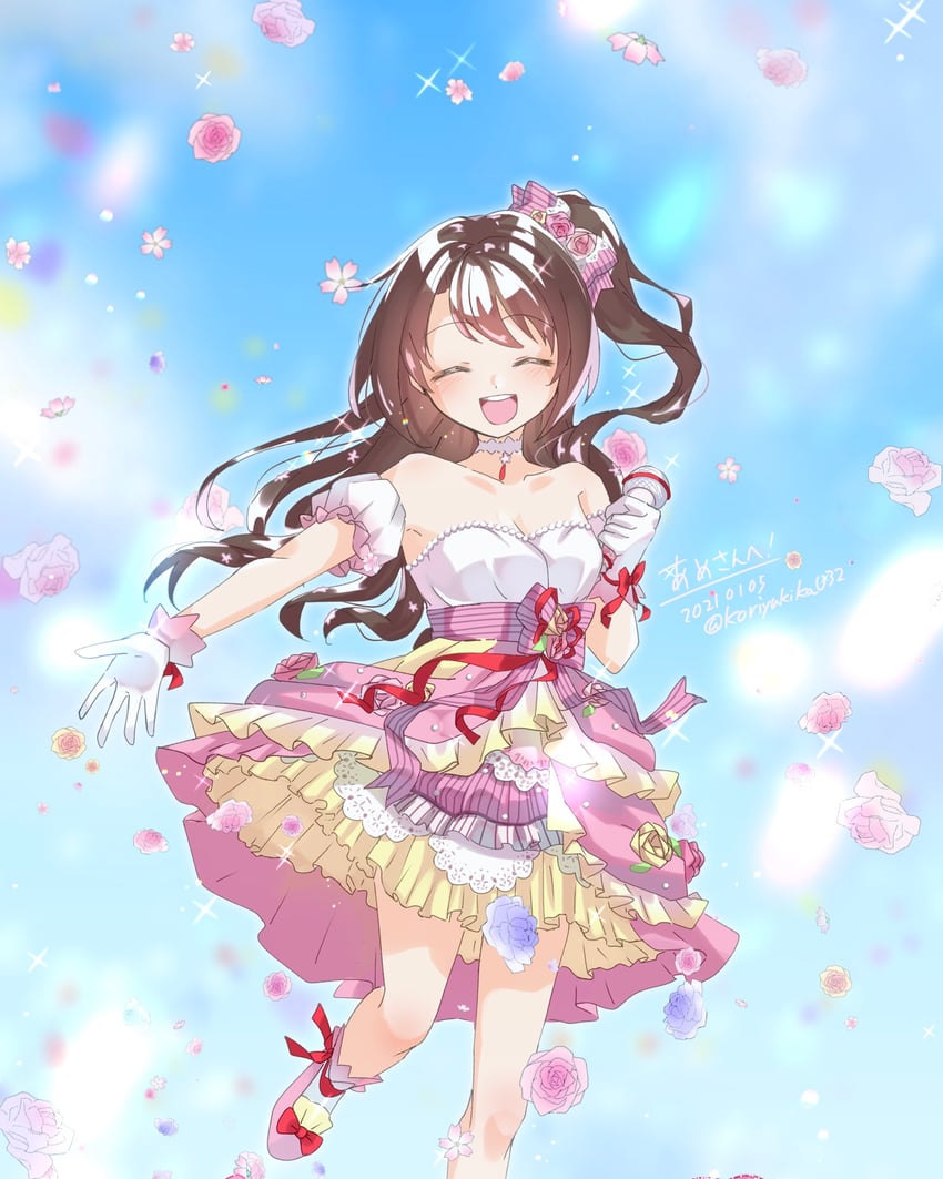 shimamura uzuki (idolmaster and 2 more) drawn by koriyukika032