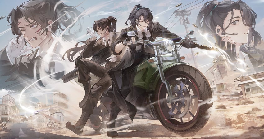 hong lu and heathcliff (project moon and 1 more) drawn by tokulily