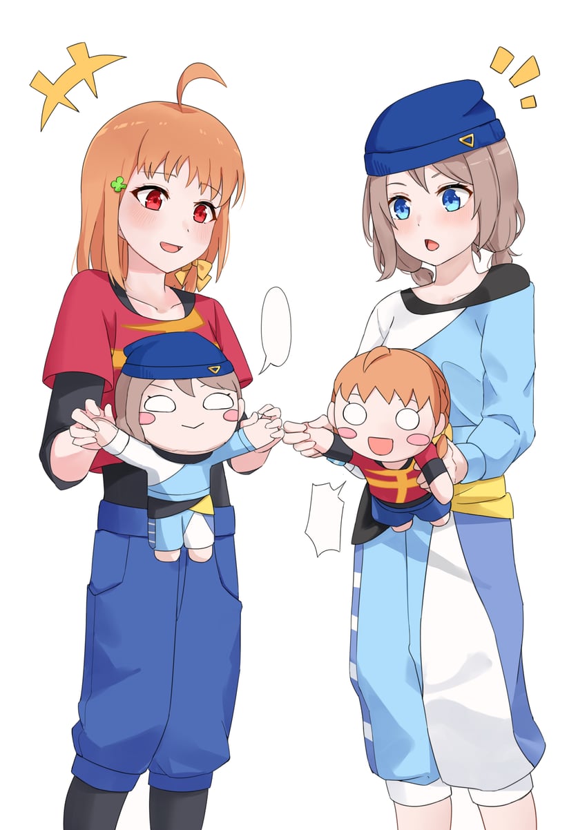 watanabe you and takami chika (love live! and 1 more) drawn by feza_chen_(ushaku)