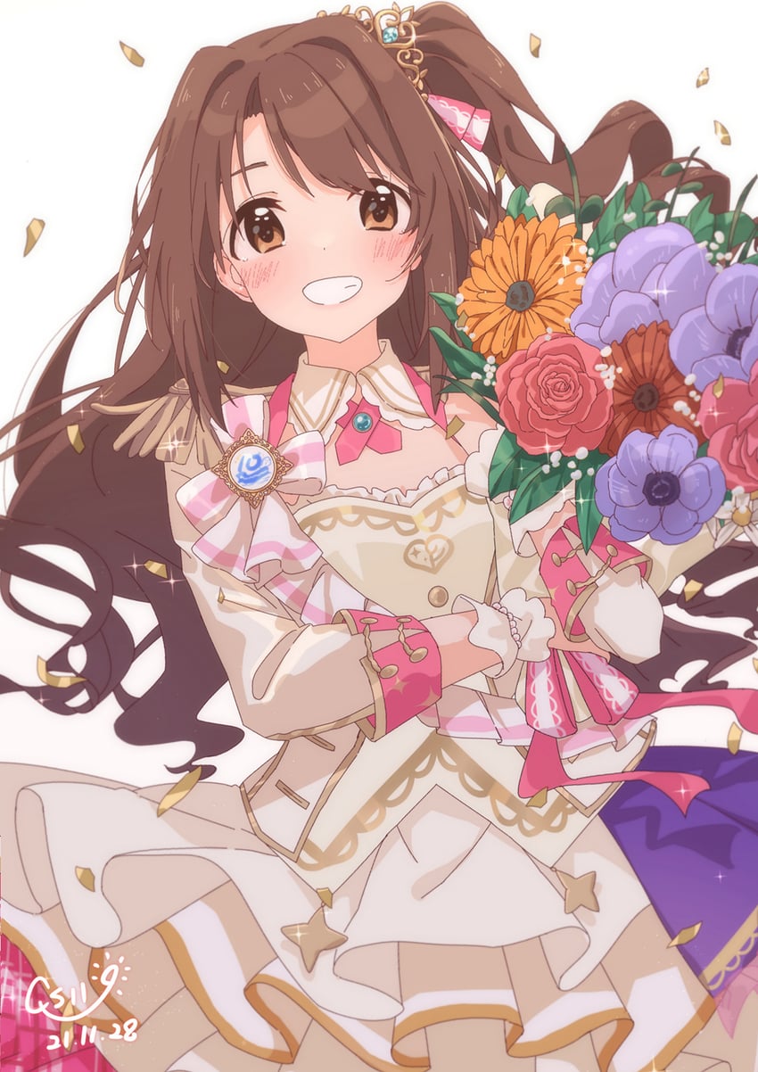 shimamura uzuki (idolmaster and 2 more) drawn by qs11