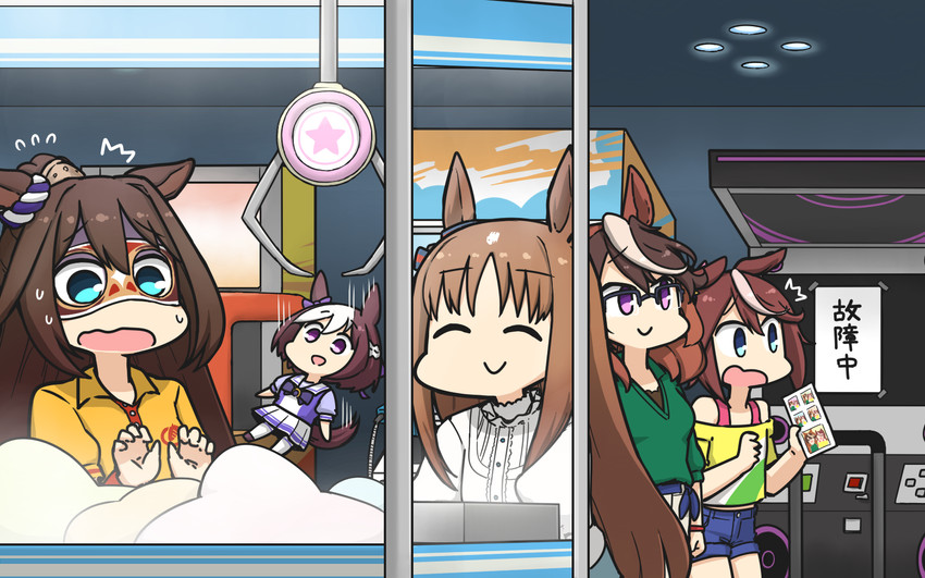 tokai teio, special week, symboli rudolf, grass wonder, and el condor pasa (umamusume and 2 more) drawn by hamu_koutarou