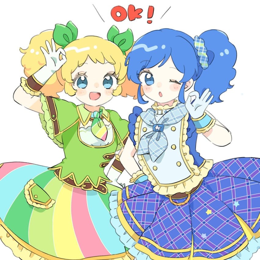 kiriya aoi and saegusa kii (aikatsu!) drawn by cha_(ntrikti)