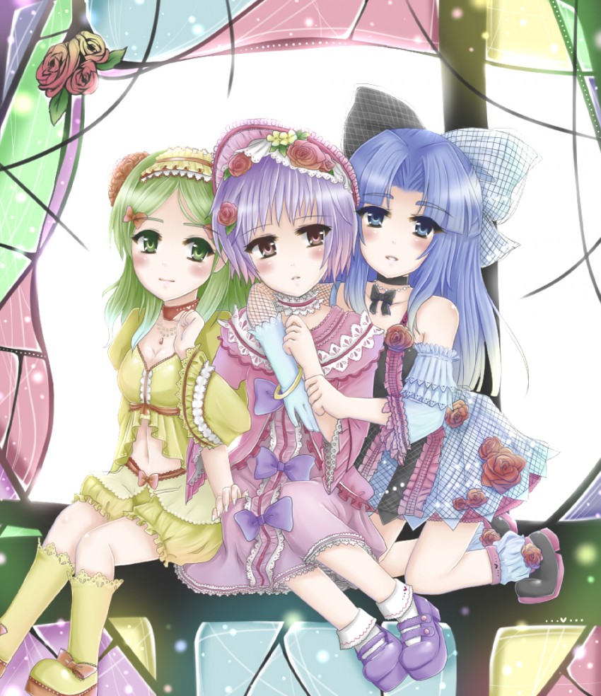 nagato yuki, asakura ryoko, and kimidori emiri (suzumiya haruhi no yuuutsu) drawn by mizuki_miyu