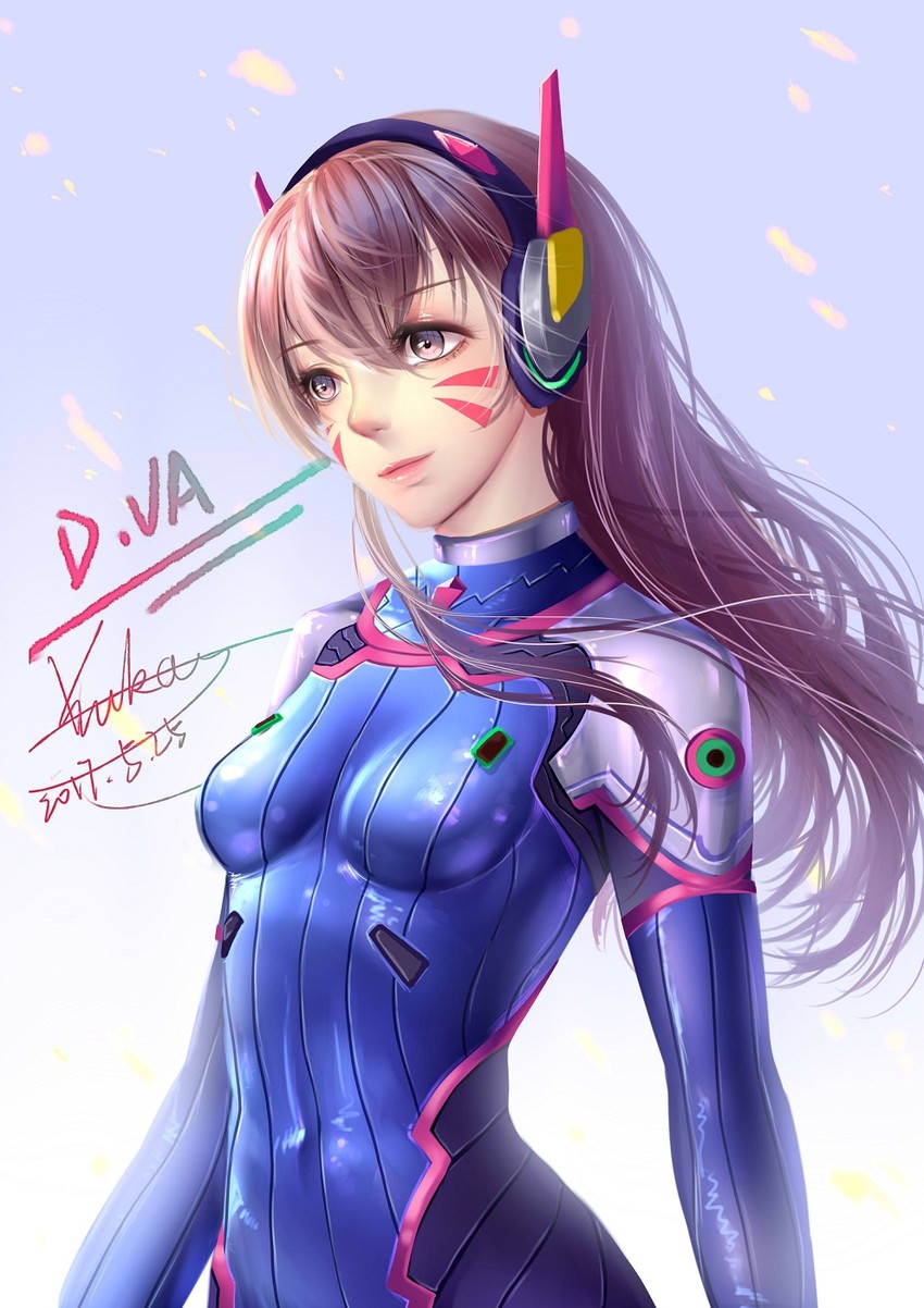 d.va (overwatch and 1 more) drawn by yuanchuang