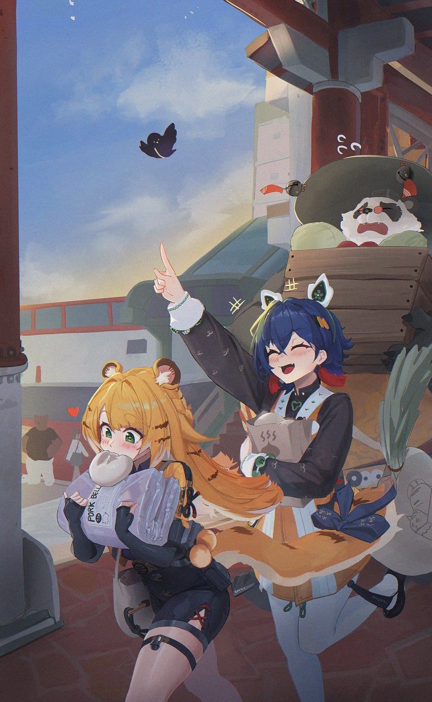 ju fufu, pan yinhu, and belle (zenless zone zero) drawn by roro_(tpghksdlzpq)
