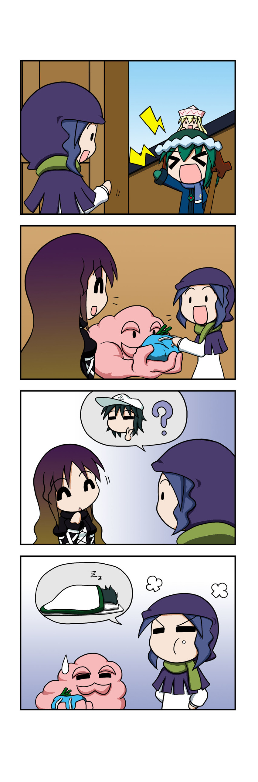 hijiri byakuren, murasa minamitsu, kumoi ichirin, kasodani kyouko, lily white, and 1 more (touhou) drawn by rakugaki-biyori