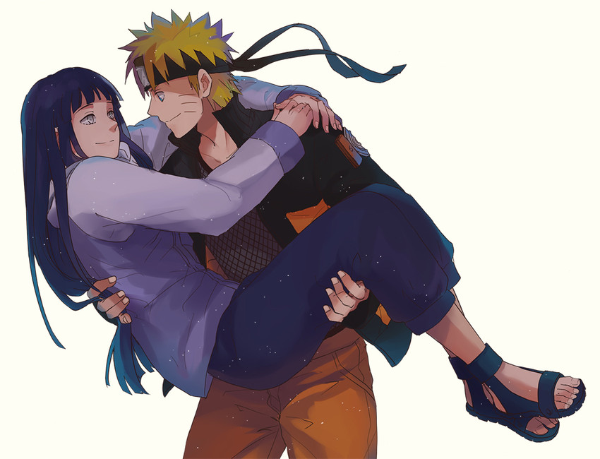 uzumaki naruto and hyuuga hinata (naruto and 1 more) drawn by warable