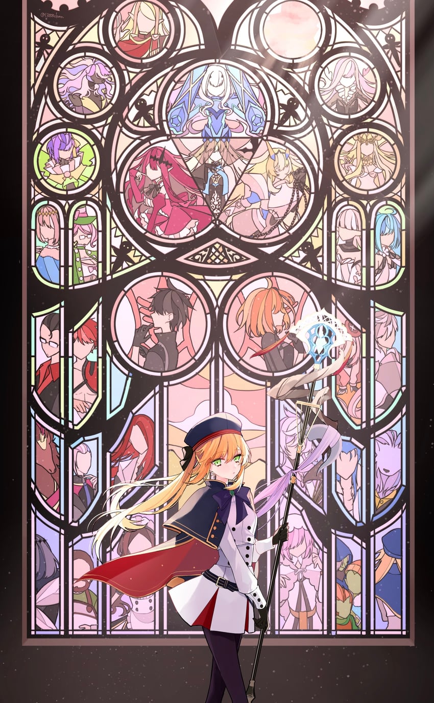 artoria pendragon, mash kyrielight, fujimaru ritsuka, tamamo, emiya shirou, and 31 more (fate and 1 more) drawn by 1388chan