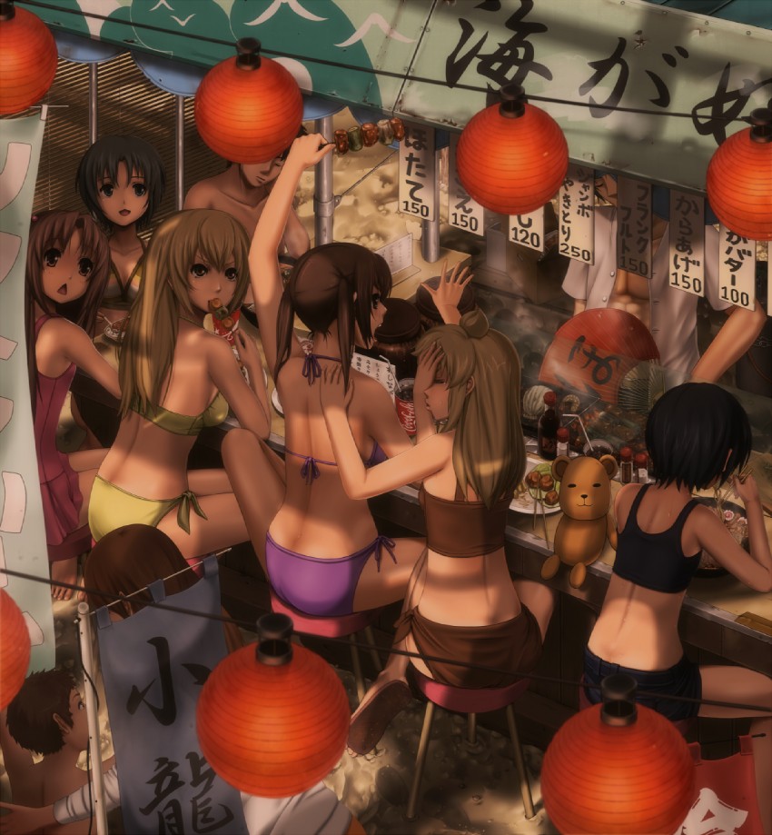 minami kana, minami chiaki, minami haruka, uchida yuka, minami touma, and 1 more (minami-ke) drawn by taono_kinoko