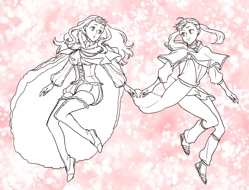 noelle silva and mimosa vermillion (black clover) drawn by kazami_(wk)