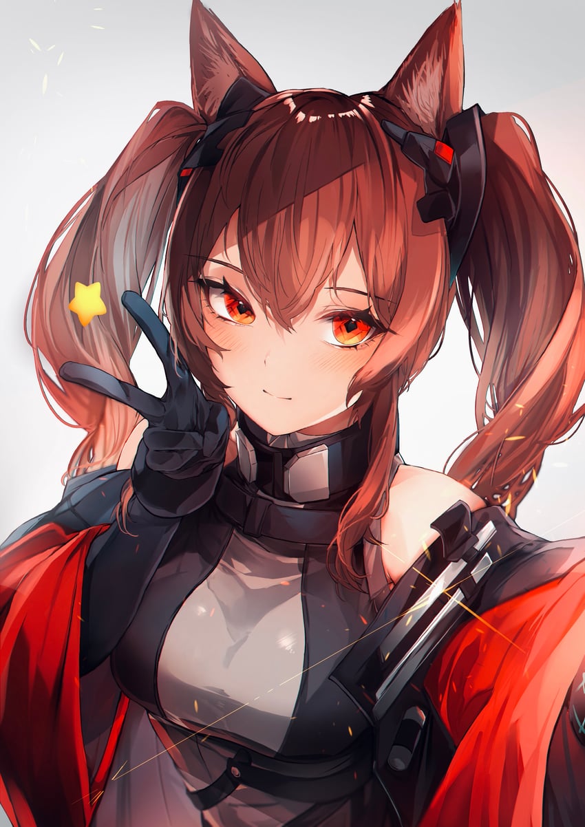 angelina and gilberta (arknights and 1 more) drawn by hamaguri-san_(hamagur69200744)