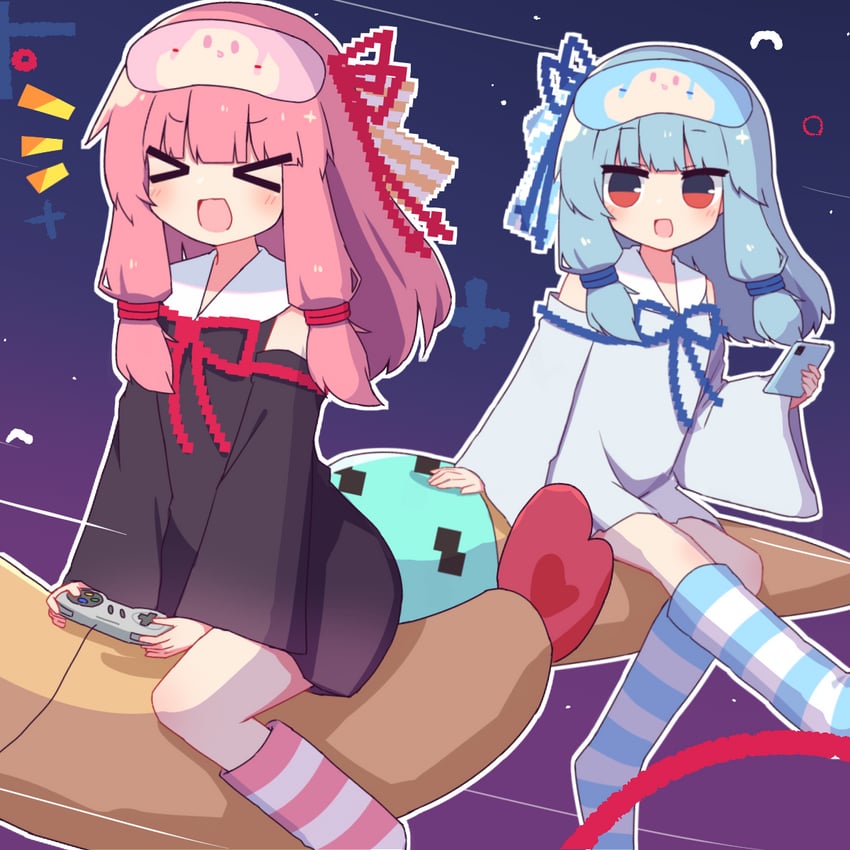 kotonoha akane and kotonoha aoi (voiceroid) drawn by hibino_000