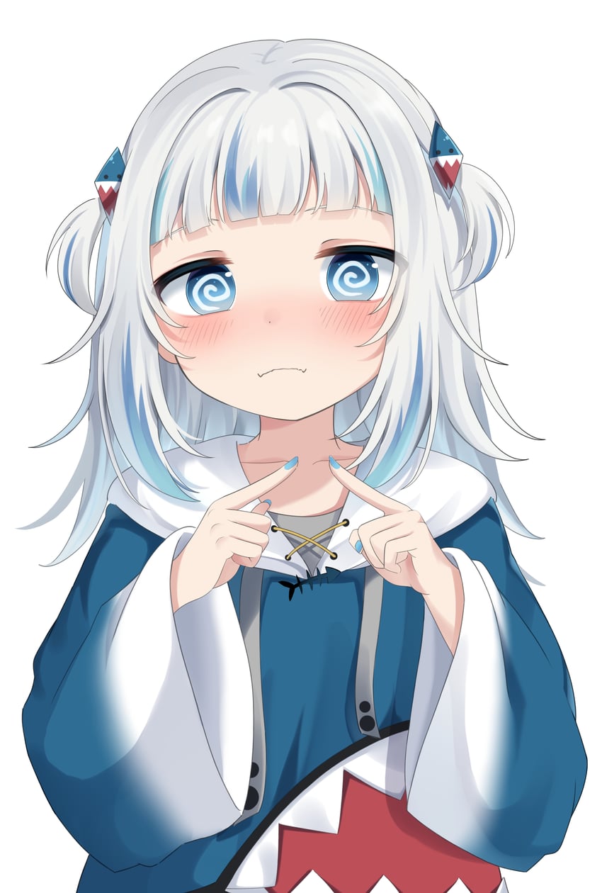 gawr gura (hololive and 1 more) drawn by snmdx